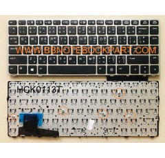HP Compaq Keyboard คีย์บอร์ด EliteBook Folio 9470 9470M 9480 ภาษาไทย อังกฤษ